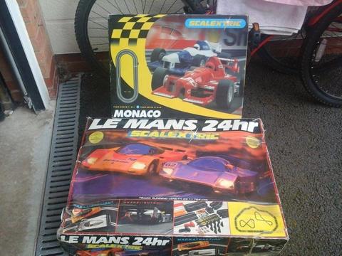 Scalextric 2 sets 6 cars. Used but very good condition