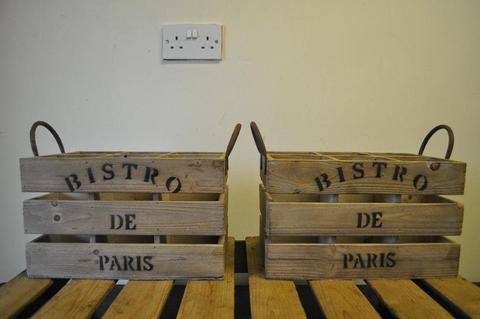 wooden wine crate