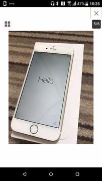 Apple iphone 6 64gb gold fully works just 2 hairline crack on touch screen phone still fully works