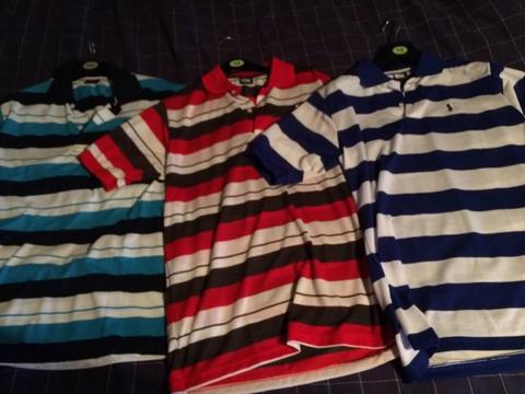 3 Ralph Lauren polo shirts