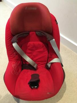 Maxi-Cosi Pearl Group 1 Child Car Seat in Red - USED for 4 years and in great condition