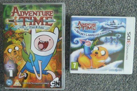 3DS Adventure Time: The Secret of the Nameless Kingdom game and DVD