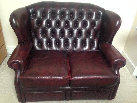 Beautiful Chesterfield Sofa and Armchair
