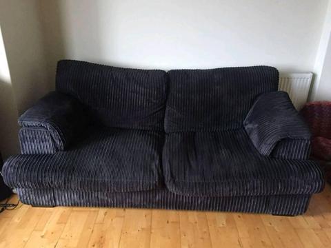Large Black 3 seater DFS sofa/sofa bed