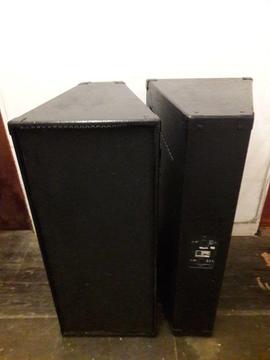 Martin Mach road series,speakers,beyma loaded,1000 watts rms each,pair over £4k when new