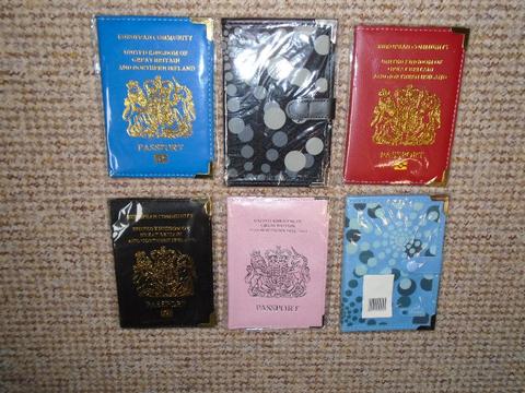 BRAND NEW PASSPORT COVERS / HOLDERS in VARIOUS COLOURS PLUS OTHER HOLIDAY ITEMS