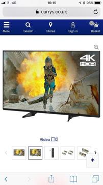 Panasonic EX580 55” 4K HDR TV