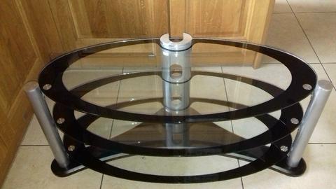 TV/DVD Glass Stand 3 Tier