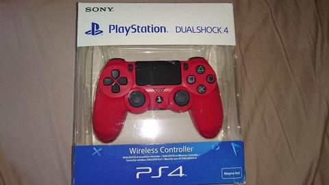 Brand NEW Red Wireless Controller PS4