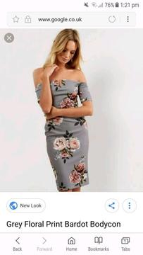grey dress size 8