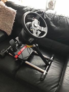 Xbox one Thrustmaster tmx wheel and pedals with pro stand,brought in dec, can be seen working