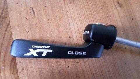 New Shimano Deore XT quick release (QR) skewer for rear wheel