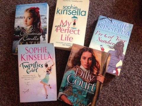 Latest Dilly Court and Sophie Kinsella books, retail £4 each! Book bundle only £4!!