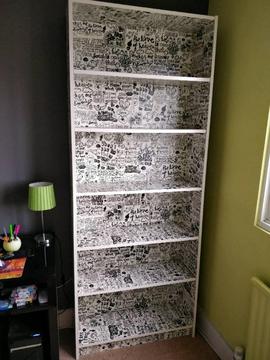 Ikea Bookcase - black & white