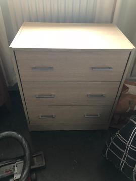 Drawers and wardrobe to match