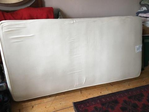 Mattress, single, sprung. With cotton cover, in good condition. Free to collect