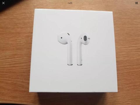 APPLE AIRPODS BRAND NEW SEALED 2 YEAR WARRANTY WITH JOHN LEWIS