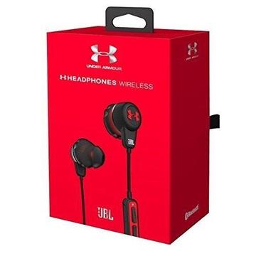 BOXED JBL Under Armour Headphones Wireless Bluetooth Sports Running Sweat Proof Headphones - Black