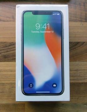 APPLE IPHONE X 256GB (SILVER) - LOCKED TO VODAFONE - NEW SEALED - APPLE WARRANTY