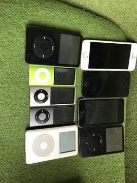 8 faulty iPods for parts