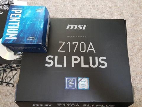 Z170A SLI Plus Motherboard + Pentium Processor