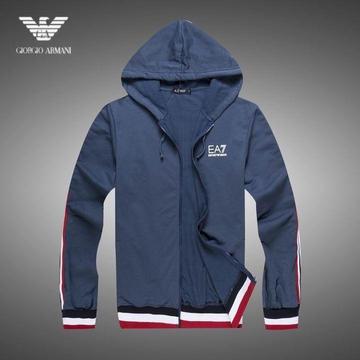 BNWT - EA7 Cotton Emporio Armani Zip Hoodie Sweater Navy Blue, Red, Black White - Medium Large