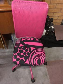 Pink office chair