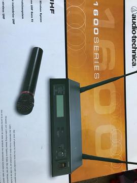 Audio Technica wireless microphone and reciever