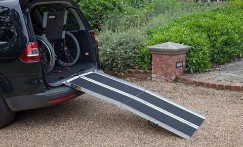 Mulit fold Aluminium loading ramps suitable for Mobility scooters & Wheelchairs trikes & quads vans
