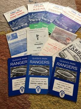 Eleven GB football programmes 1950s-1960s, excellent condition