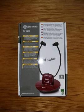 Wireless Headset for TV - Amplicomms TV 2400