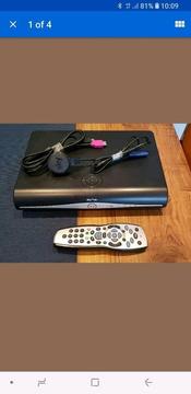 Sky plus hd wireless box with cables