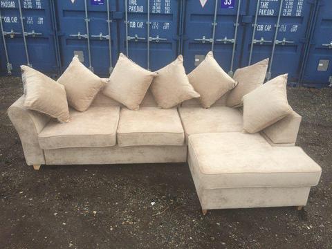 Bargain Brand New Ex Shop Display Italian Large Corner Sofa Free Delivery In Norwich