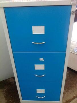 Filing cabinet, Blue