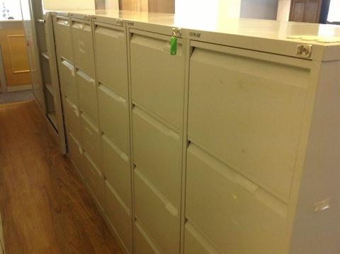 Filing cabinets - second hand - excellent condition
