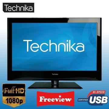 32 technika lcd tv with remote builtin freeview