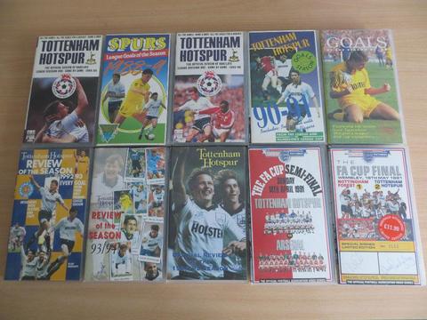 Ten Tottenham Hotspur VHS Videos