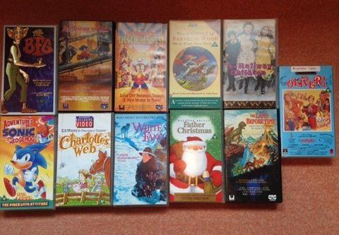 Walt Disney and Other films - VHS Tapes