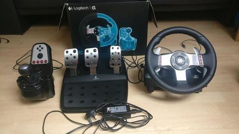 Logitech G27 Racing Wheel with Gear Stick