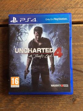 PS4 Uncharted 4 in mint condition like new