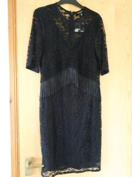 Topshop lace dress size 14
