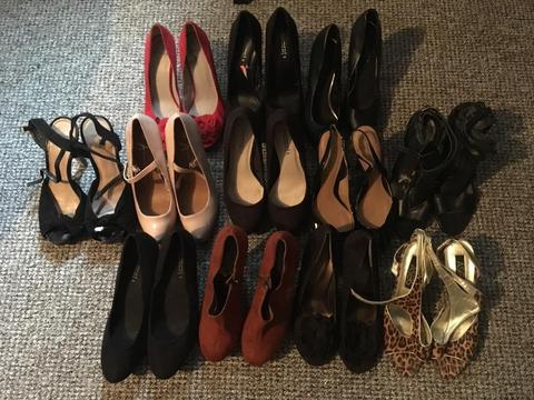 Size 6 & 7 Heels, 12 pairs, Job lot