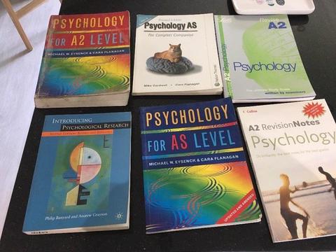 Psychology text books 6 books for AS /Alevel