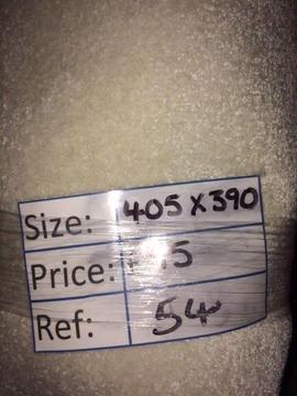 Pearl White Short Pile Carpet Remnant (4.05 x 3.90 metres) for £95 - REF: 054