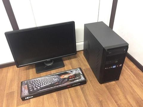 Full Setup Gaming Computer PC, with 23 inch Monitor (Intel i7 2600, 8GB RAM, 120GB SSD, GTX 650)