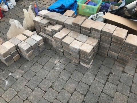 208 grey bricks of 3 different sizes. Free to a good home