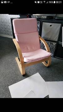 Girls pink chair