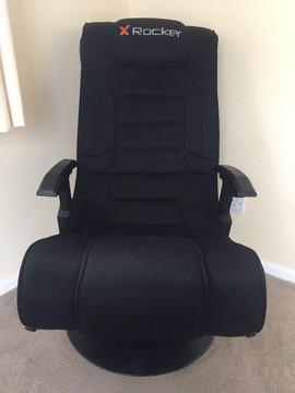 Xrocker gaming chair with built in speakers