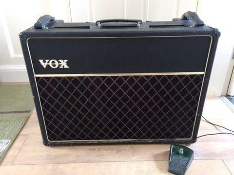 Vintage Vox AC30 Late 1970's - *Pro Re-valve & Full Service* - Rare Blue Vox Speakers