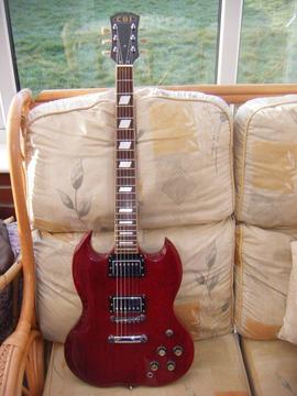 SG GUITAR COPY-VGC-GIG BAG INCLUDED-POSTAGE MAY BE POSSIBLE